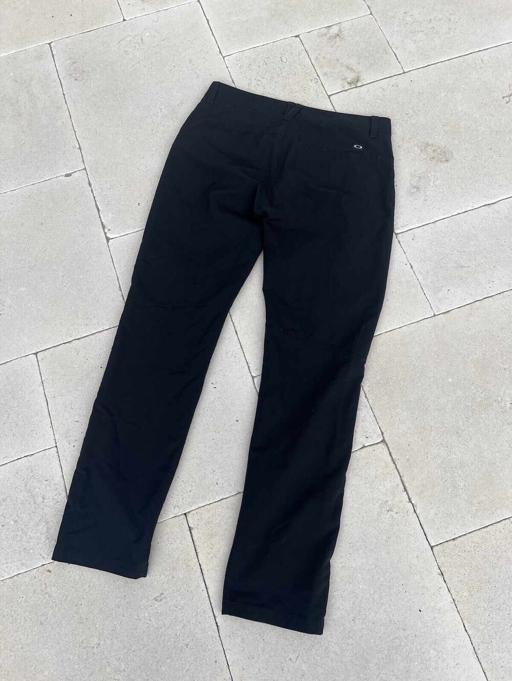 Oakley Pants Mens 33x34 Fit 34x34 Black Nylon Lightweight Stretch Flex Y2K 90s
